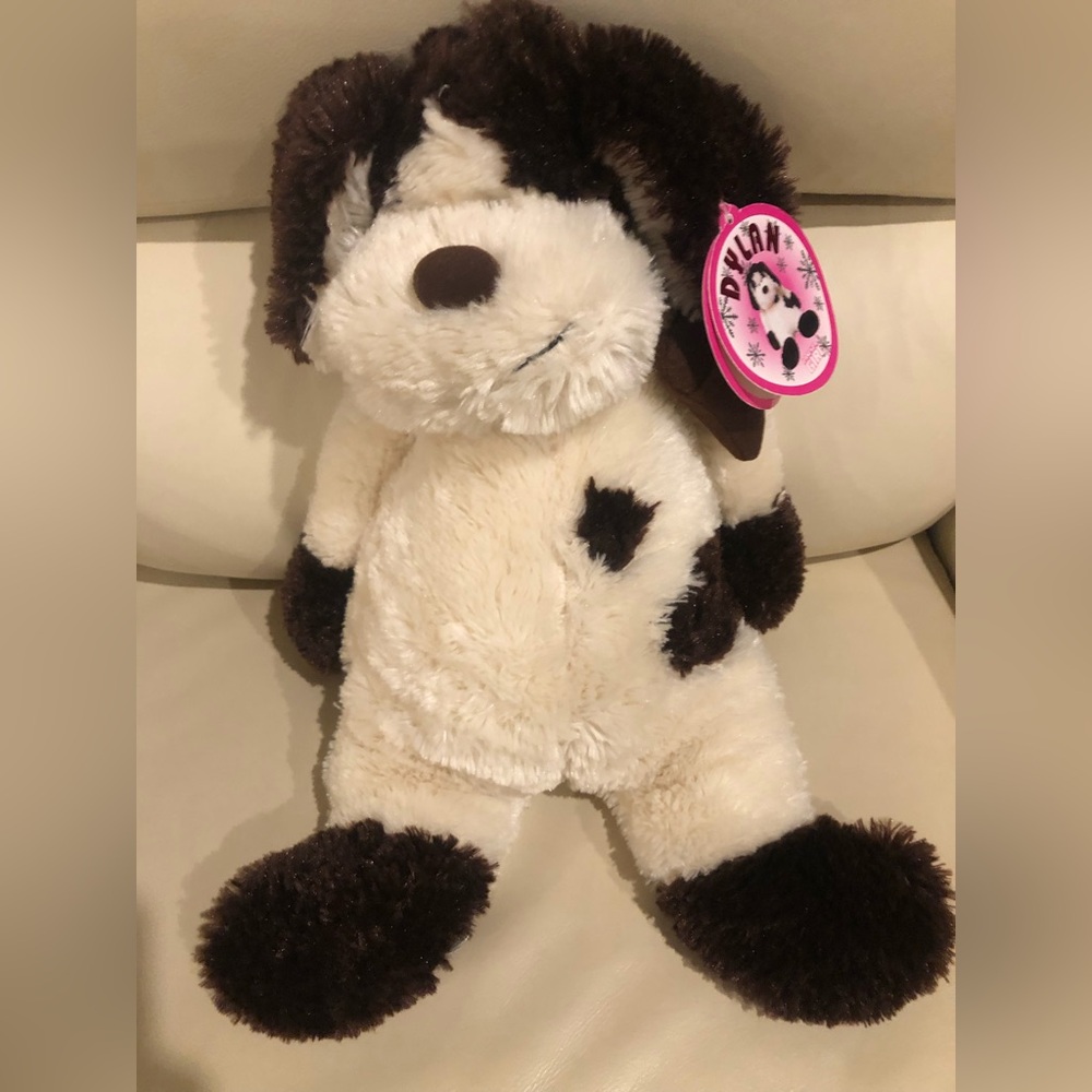 La SENZA Plush Dog - Cream and Brown